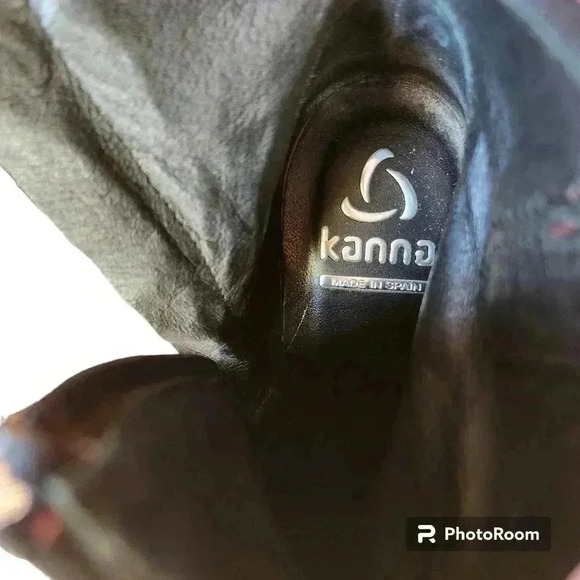 Kanna Boots Leather and Suede Red Ankle Boots Western Goth Size 37 3 Inch Heel - Picture 5 of 8